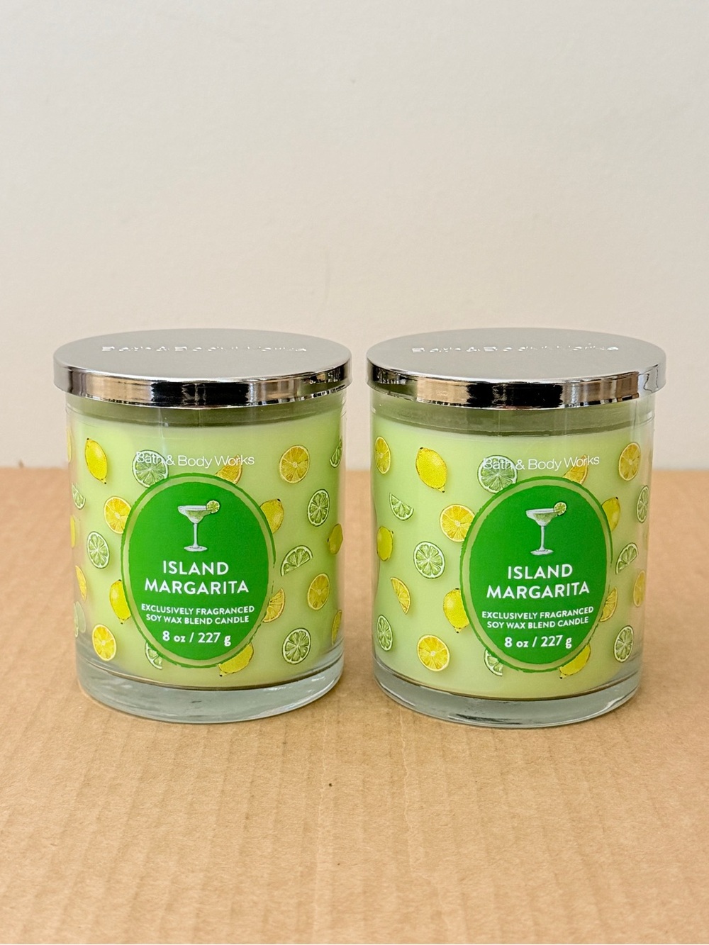 2 X Bath & Body Works Island Margarita Single Wick Candle 8 oz